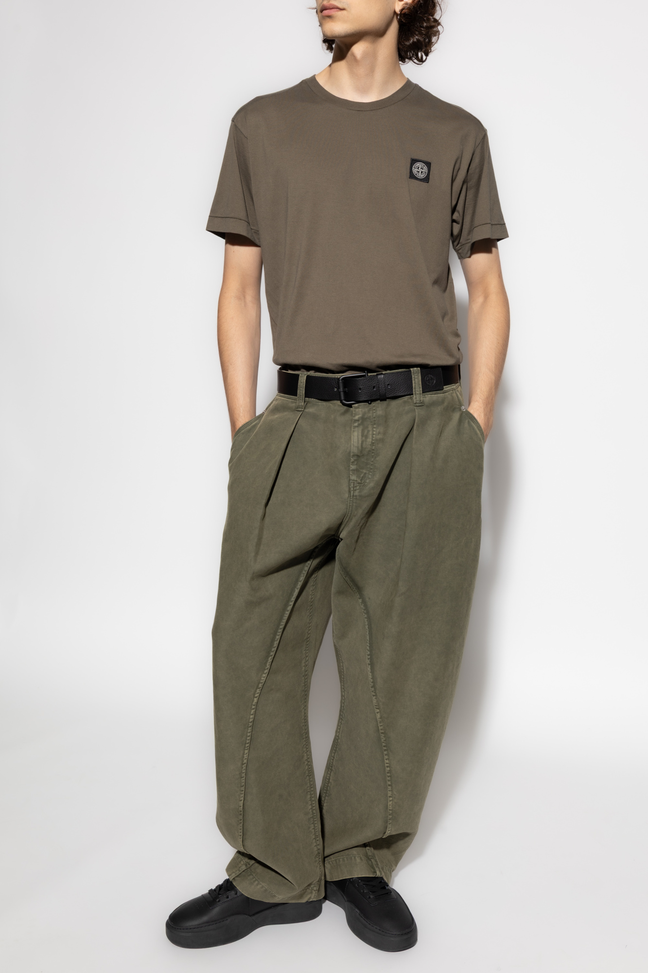 Stone Island T-shirt with logo | Men's Clothing | Vitkac